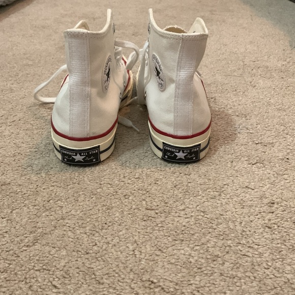 White Converse Chuck Taylor High Tops - Picture 5 of 7